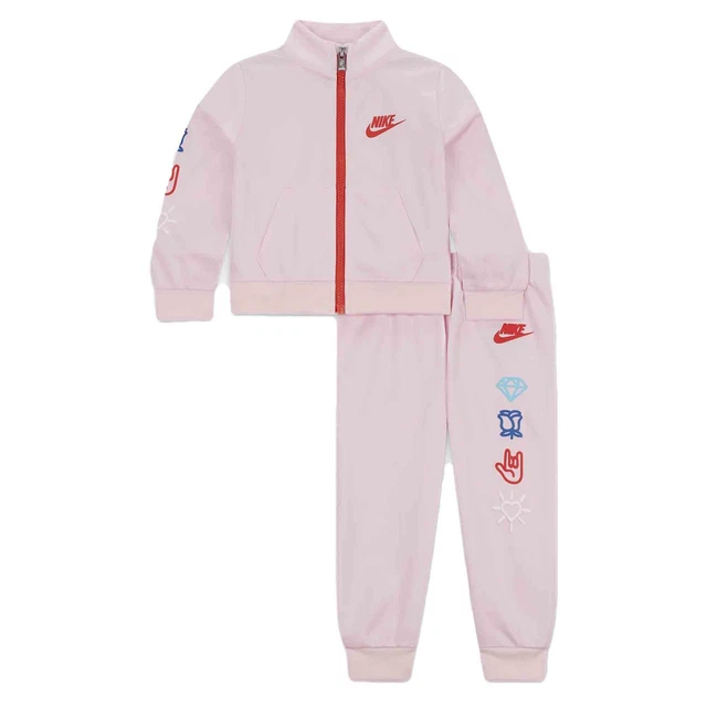 Nike Tuta da Neonata Xo Swoosh Rosa Taglia 24 M Cod 16K549-A9Y