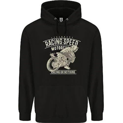 Motorcycle Racing Biker Skull Motorbike Childrens Kids Hoodie