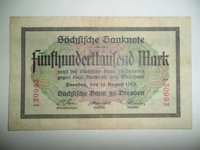 BANCONOTA ANTICA 500000 Mark Germania 1923 Spl EUR 6,99 - PicClick FR