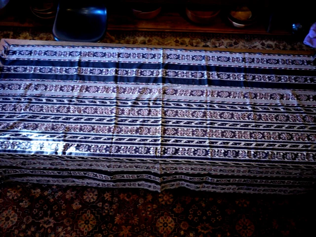 Vintage Indonesian Ikat Cloth 85 By 55 Beautiful Colors
