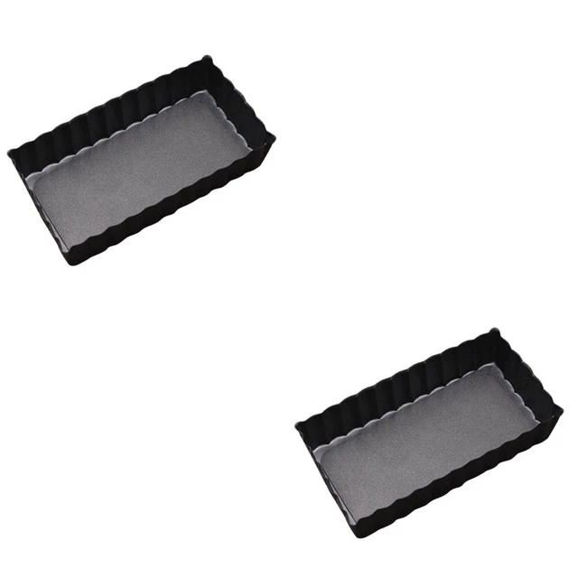 2 pezzi 4 pollici non stick quiche pan torte pie panform con rimovibile
