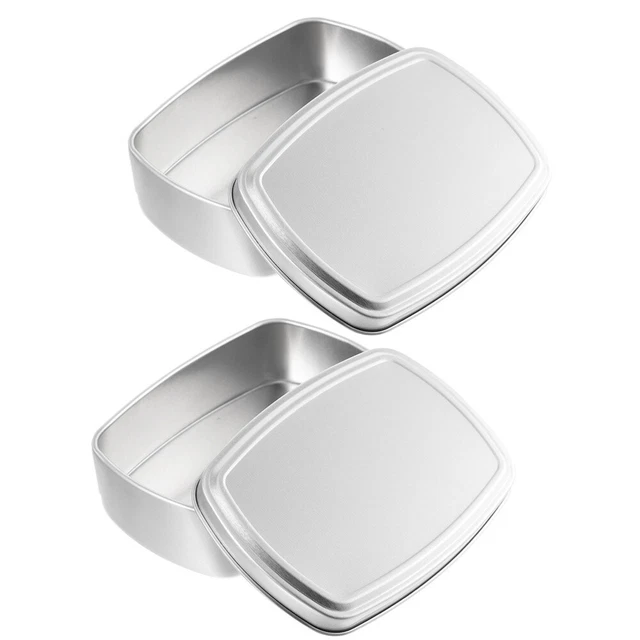2 Pcs Travel Soap Case for Bar Soap Jewelry Square Box