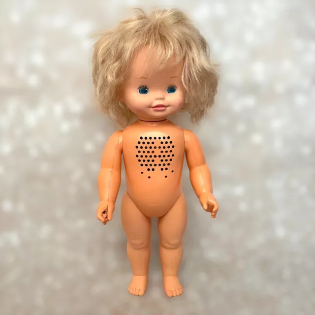 1983 Chatty Patty Vintage Mattel 16" Pull String Baby Doll Talking Works Clean