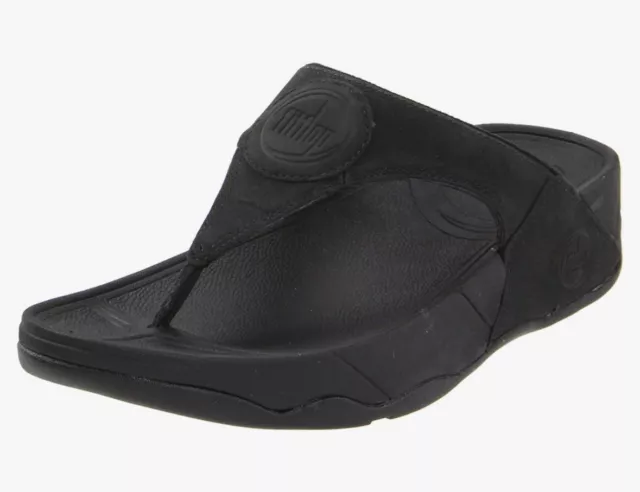 Fitflop Black Walkstar 3 Nubuck Thong Sandals Women’s 11