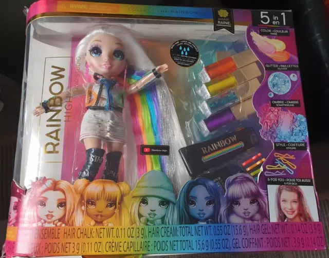 RAINBOW HIGH HAIR Studio Wash 5In1 Amaya Raine Doll Series 1 Sold