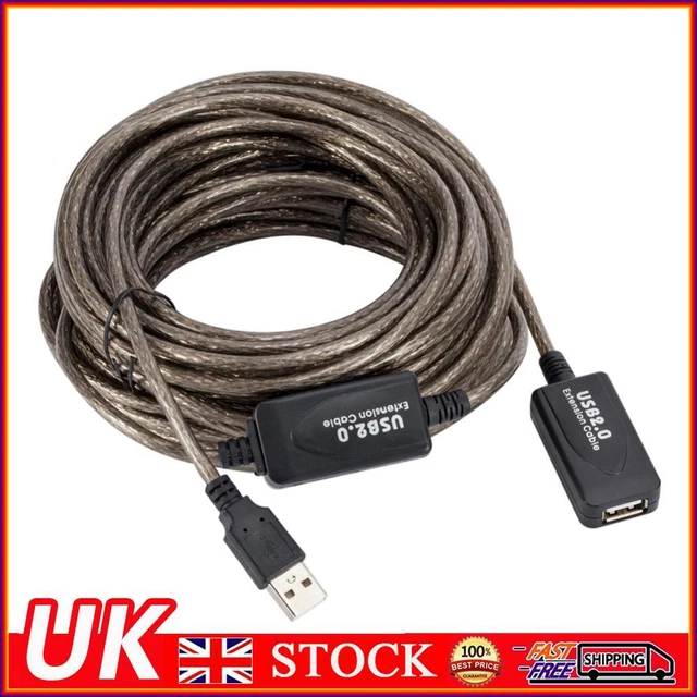 USB2.0 Male to Female Active Repeater Extension Cable Cord Adapter (15m)