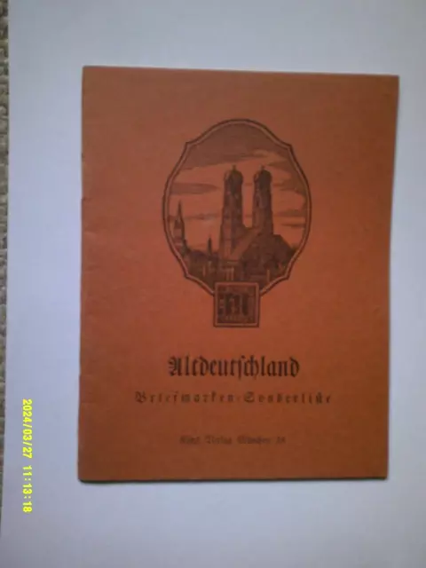 Altdeutschland Briefmarken Sonderliste, alt, für Sammler