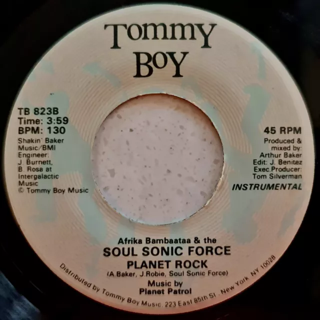 Afrika Bambaataa & The Soul Sonic Force ‎– Planet Rock  - Rare 1982 US Import 7"