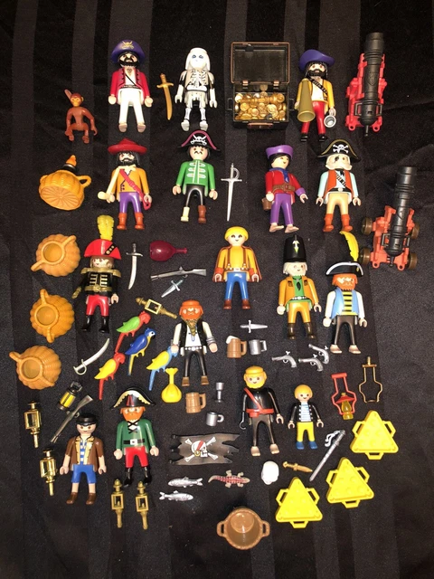 Playmobil Lot De Pirates Avec Armes Canons Accessoires Et Trésor   