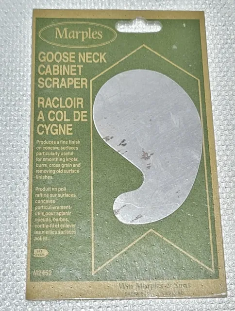 Irwin Marples Goose Neck M2452 Plus Rectangular M2450 Cabinet Scrapers