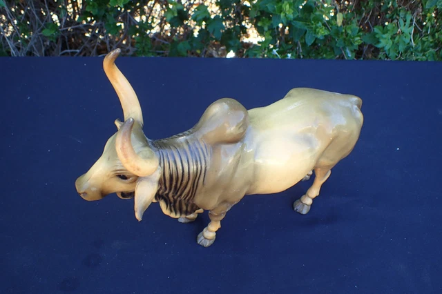 Vintage Breyer Glossy 12" Brahma Bull Figure -  No Stamp or Sticker