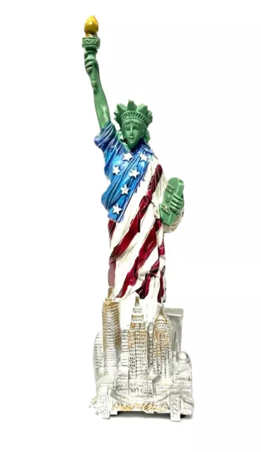 5.5" Statue of Liberty With Flag Replica, Figurine, Souvenir from New York City