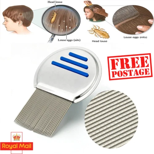 Nitty Gritty Lice Nit Comb Head Lice Treatment Stainless Steel Teeth& Metal Comb