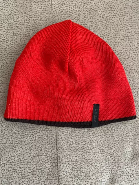 Beenie, Wintermütze, Mütze, Wendemütze für Jungen schwarz/rot