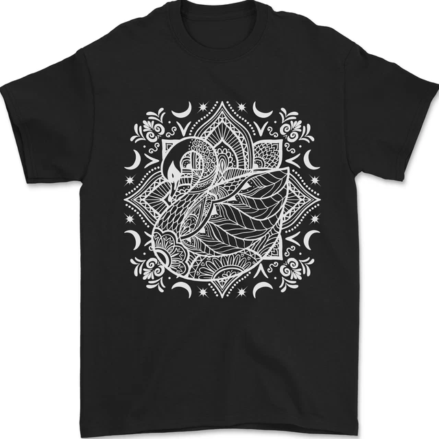 T-shirt Manches Longues Homme Gildan SoftStyle - Motif Mandala Cygne, Tailles 46 à 66 Cm, Neuf