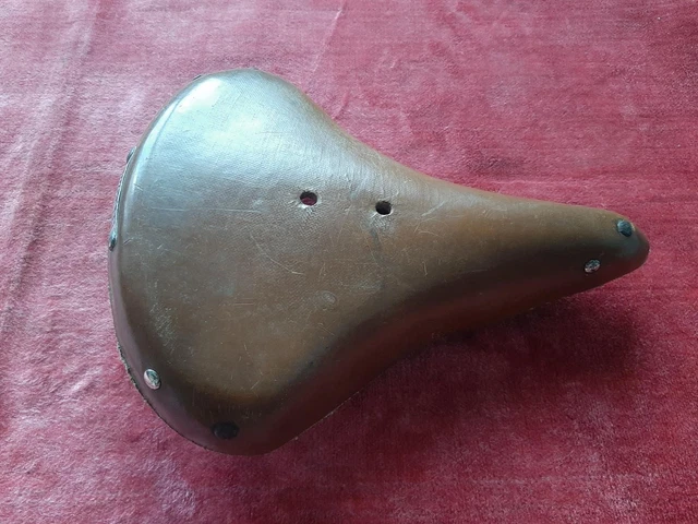 Selle De Vélo Ancienne, Randonneuse/course, Années 1940/50, D'occasion, Cuir