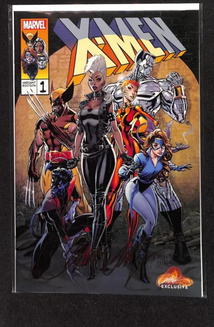 X-Men Gold #1 (2017) SIGNED W/COA J. Scott Campbell  Variant Cover B 80’s X-Men
