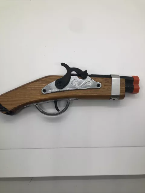 VINTAGE DOUBLE BARREL Wooden Toy Cap Gun REPLICAS BY PARRIS Savannah ...
