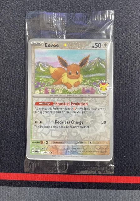 POKÉMON CARD Pokémon Day 2025 Eevee 074/131 Promo Sealed In Pack NEW