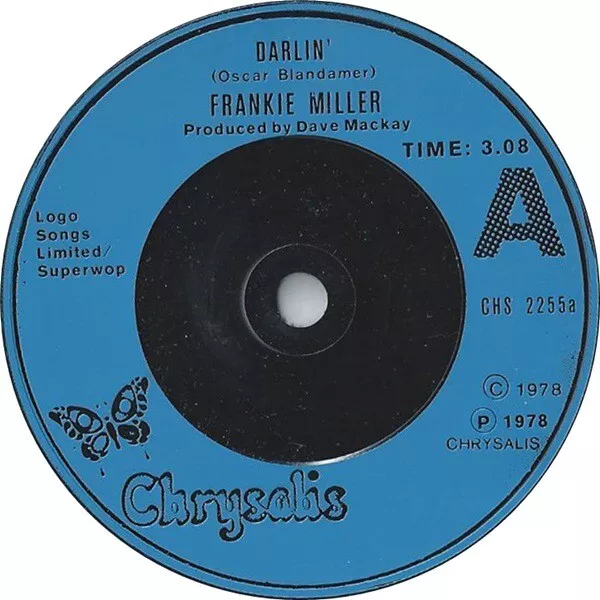 Frankie Miller - Darlin' (7", Single, Blu)