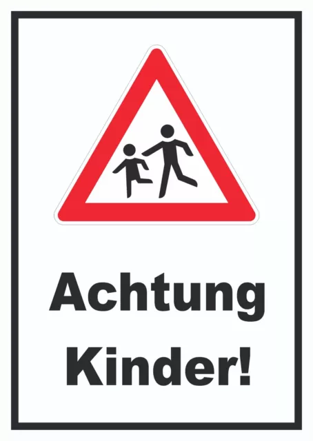 Achtung Kinder Schild Vorsicht Kinder