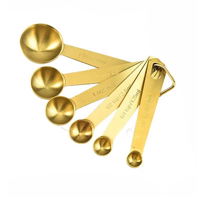 Set Di Cucchiai Dosatori Magnetici In Acciaio Inox, Impilabili, A - Foto 9