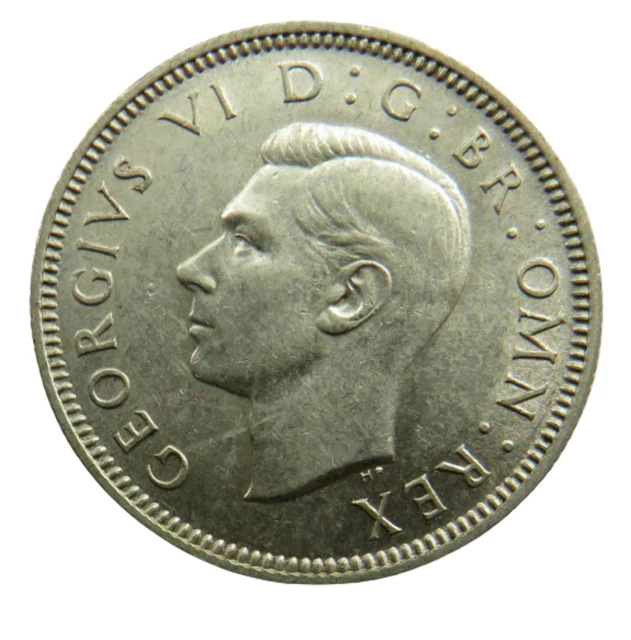 1938 King George VI (English) Silver Shilling Coin In High Grade
