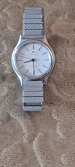vintage Junghans Damenarmbanduhr-Quarzuhr mit Flexi Armband 60-70er Jahre