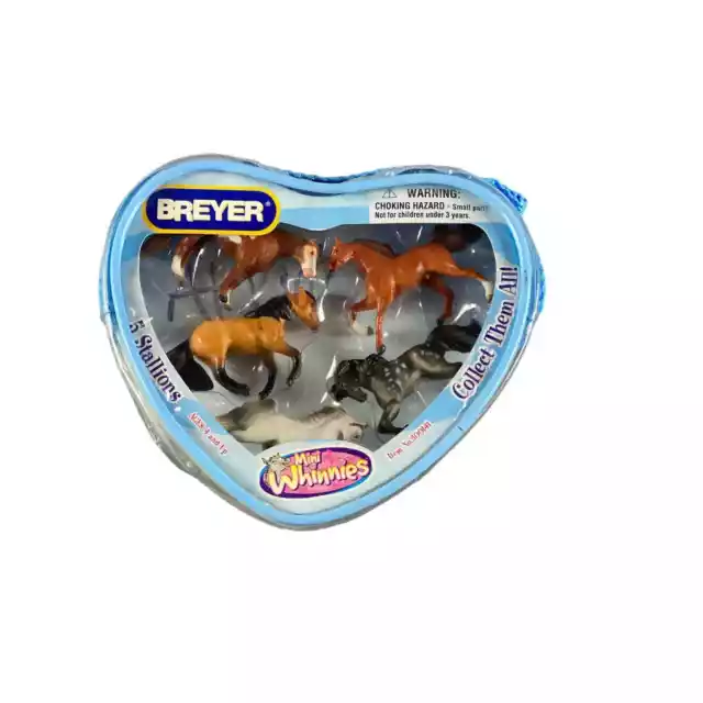 New Breyer Horse Mini Whinnies Set #300141 5 Stallions Collection