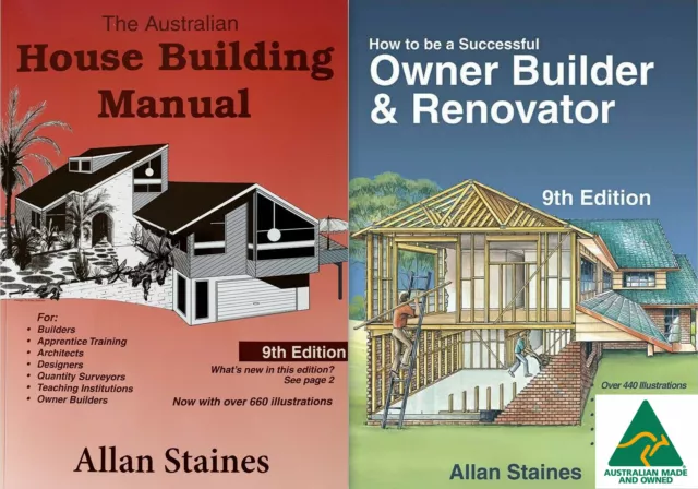 Allan Staines Books Australian House Building Manual Owner Builder and Renovator