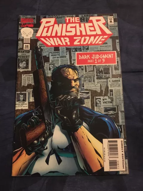 Punisher War Zone #38 Low Print Run Marvel Comics 1995