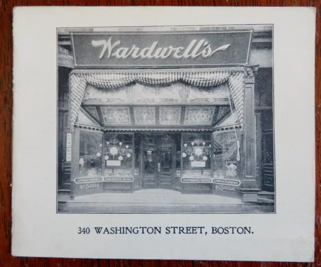 Wardwell's Boston Lunch Restaurant 1897 illustrated small promotional booklet