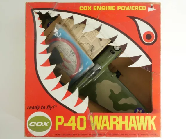 Cox 5500 P-40 Warhawk Fesselflug Thimble Drome Original Box OVP 1702-14-80