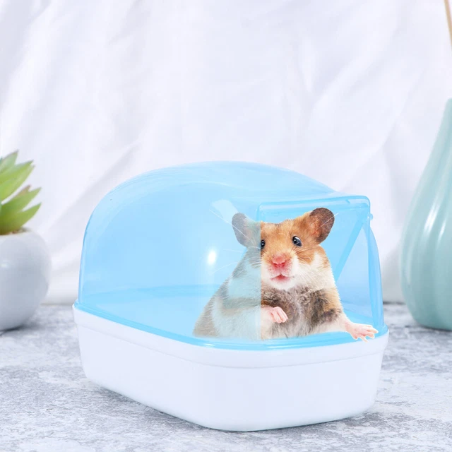 Bañera para animales pequeños hámster inodoro plástico lavabo arena