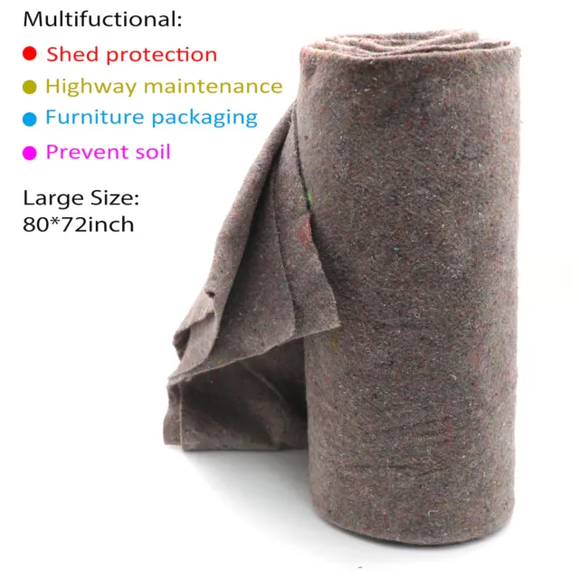 4pc Heavy Duty Textile Moving Blanket 80" x 72" Furniture Packing Pad Tree keep 2