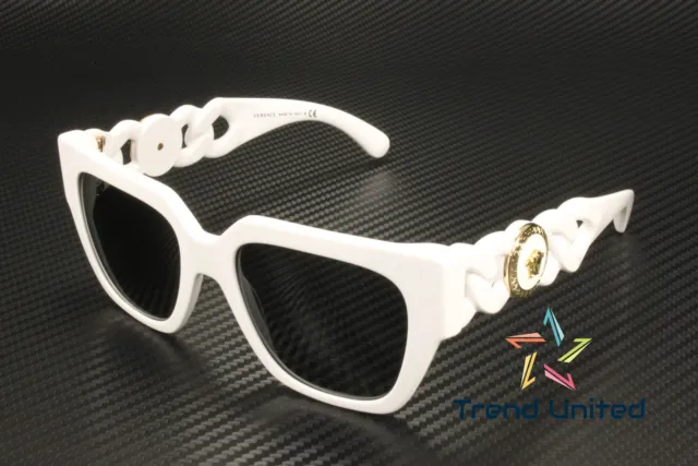 VERSACE VE4409 314 87 White Dark Grey 53 mm Women's Sunglasses