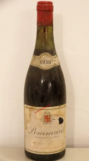 Vin Bourgogne POMMARD 1959 rouge bouteille 75cl Burgund Burgundy wein wine winj