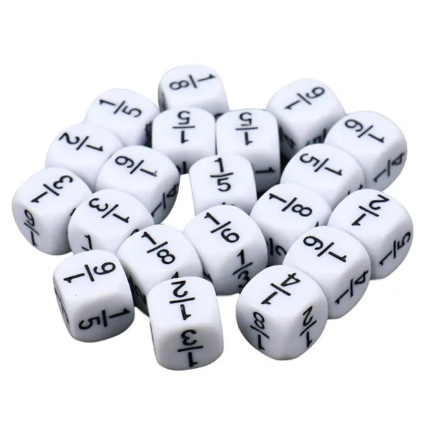 Dice Kids Math Toys Fractional Number Dices Mathematical Arithmetic Cube