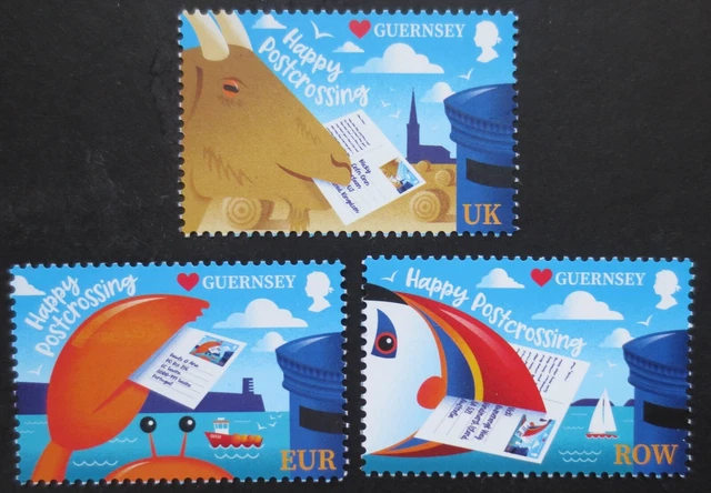 Guernsey - 2021 - Post Crossing - SG 1917/1919 - MNH Set