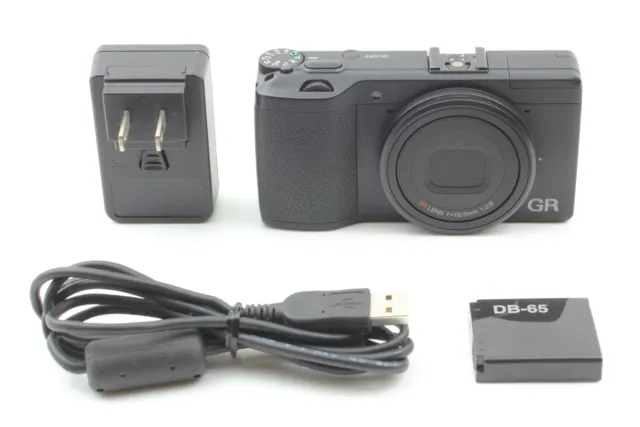 [MINT] SH:5800 ST:100  RICOH GR1 16.2 MP Digital Compact Camera Black From JAPAN 3
