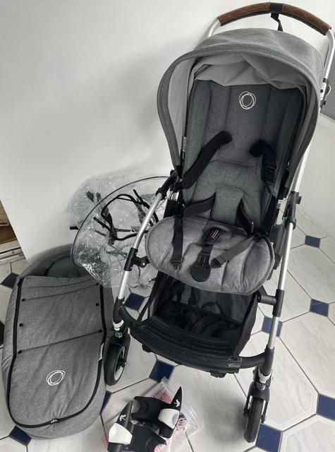 Bugaboo Bee 5 Pushchair *Grey Melange* With Cocoon, Carseat Adapters & Raincover