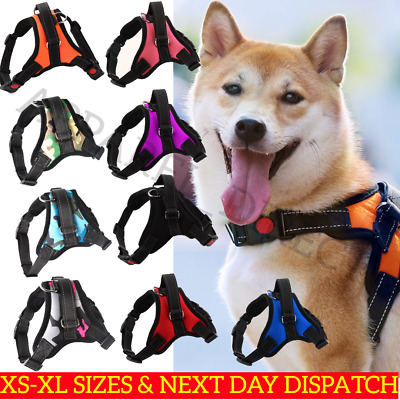 Dog Harness Non-Pull Adjustable Pet Puppy Walking Soft Strap Vest Chest Belt UK