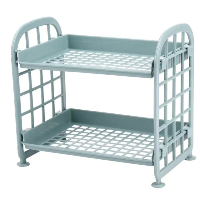 Storage Shelves,Plastic Small Storage Shelves - 2 Tier Shelf Shelving,Kitcheii