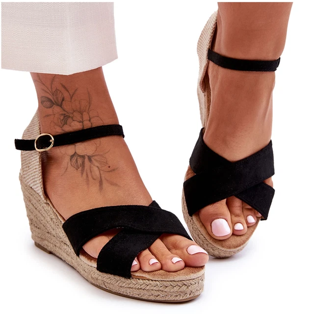 Shoetopia Sandalo Con Zeppa Donna, Plantare Ortopedico Doctor Soft, Suola In Resina Antiscivolo, Morbido E Confortevole, Perfetto Per Passeggiate E Uso Quotidiano