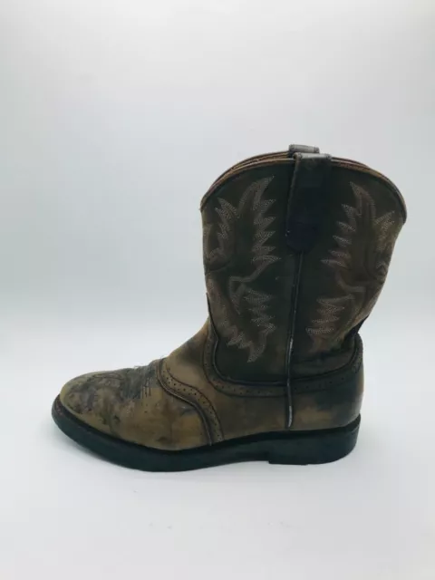 ARIAT SIERRA WORK Western Brown Leather ATS Equipped Boots 35760 Men ...