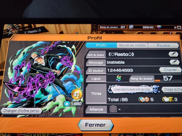 Compte One Piece Bounty Rush - Jeu Android/iOS/PC, Très Bon état, Occasion