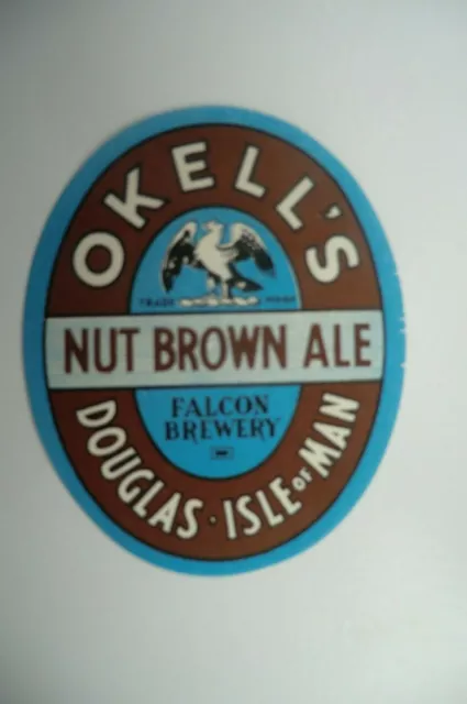 Mint Okell Isle Of Man Nut Brown Ale Brewery Bottle Label