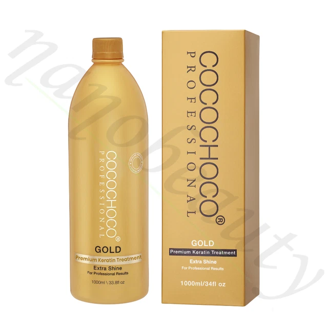 Cocochoco Gold Brazilian Keratin Treatment Blow Dry Hair Straightening 1 Litre