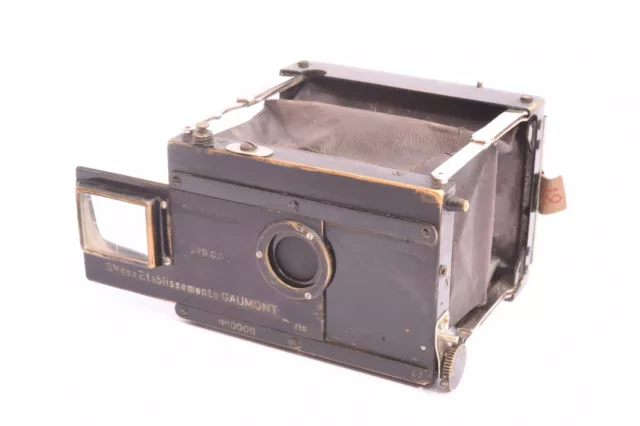Gaumont Stéréospido 8x16cm Plate Stereo Camera with Goerz Dagor 110mm Lens V12