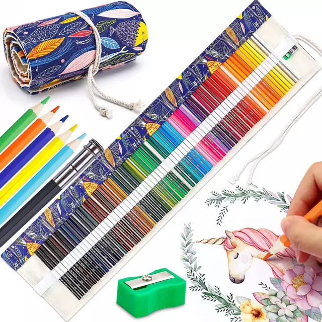 72 MATITE COLORATE Professionali per Disegno Artistico Set Pastelli  Colorati EUR 18,99 - PicClick IT